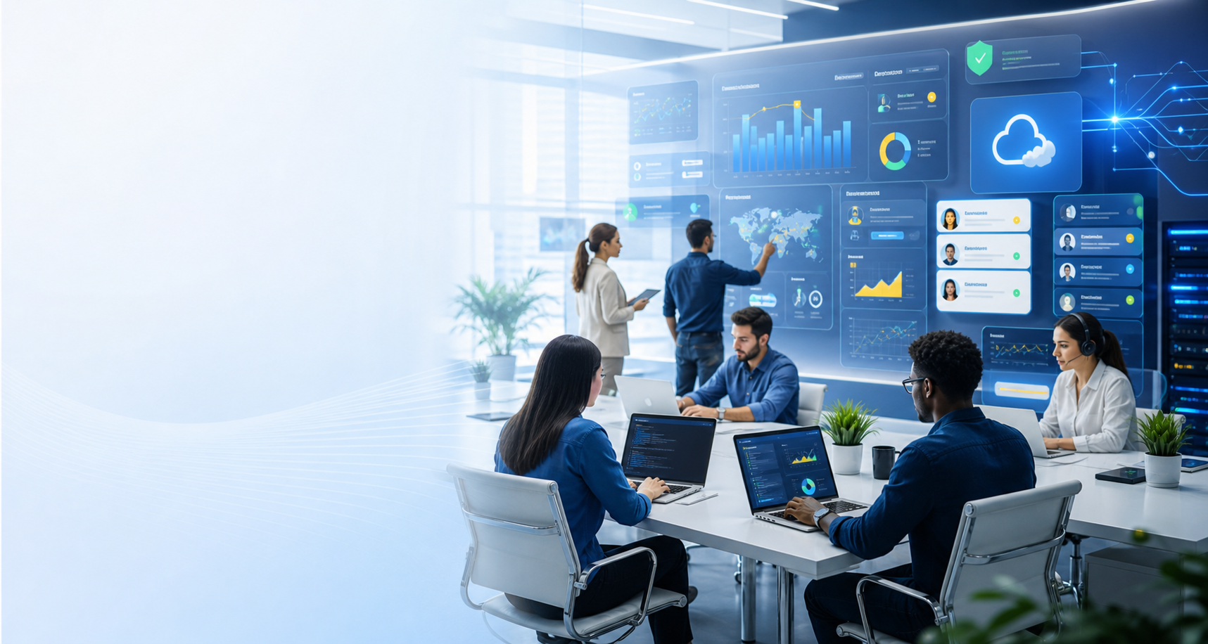 Modern OveliTHub digital operations command center